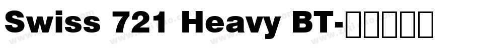 Swiss 721 Heavy BT字体转换